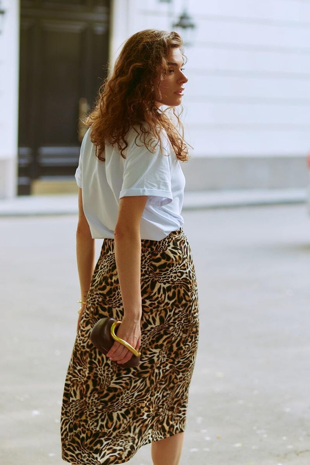 Юбка леопард вискоза