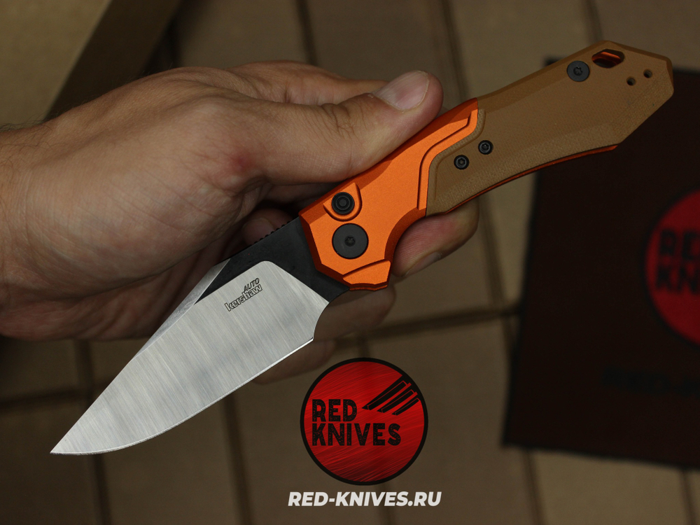 Нож Kershaw 7851 Launch 19 - оранж рук., + микарта RK/Н115