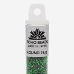 Японский бисер TOHO Round 15/0 (№36), с внутренним серебрением, прозрачный