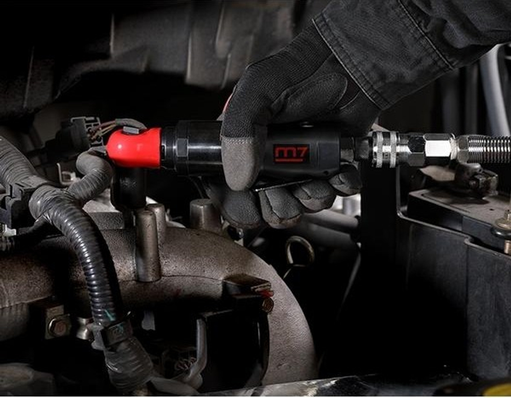 Гайковерт пневматический MIGHTY SEVEN NE-3901 трещотка 3/8", 54 нм, укороченная