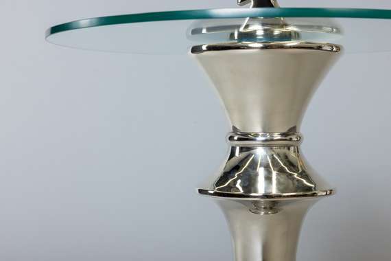 Кофейный стол &quot;Король&quot; серебро