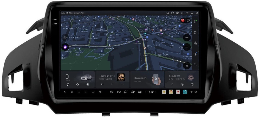 Магнитола для Ford Kuga 2 2013-2019 - Carmedia OL-9203-1 QLed+2K, Android 13, UIS7870 (DUDU7), CarPlay, SIM-слот