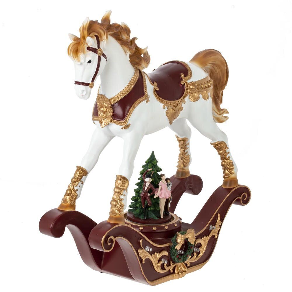 GAEM Фигурка декоративная "Лошадка-качалка", (подсвет, муз, 3хАА, н/п), L32 W11 H37 см