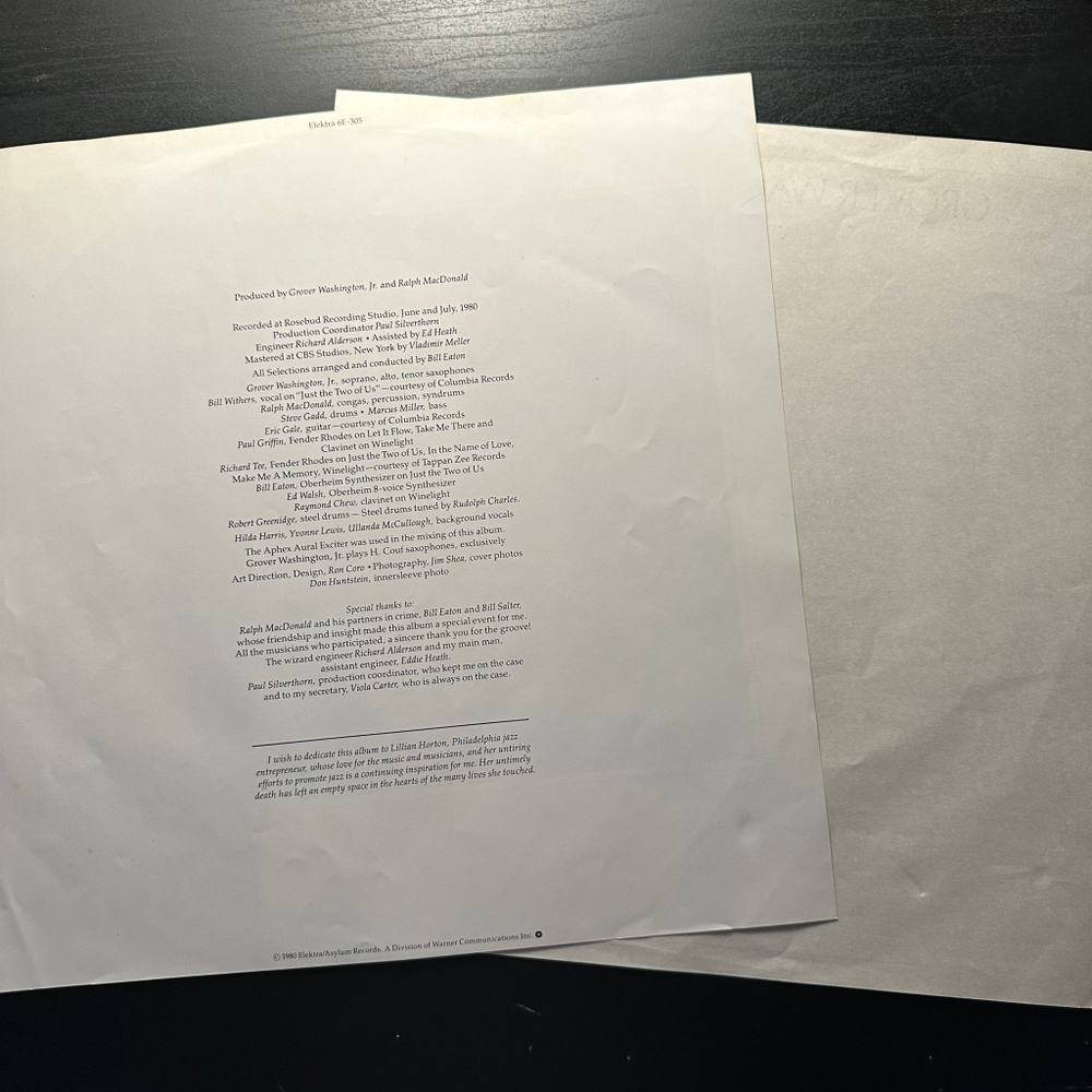 Grover Washington, Jr. - Winelight (Япония 1980г.)