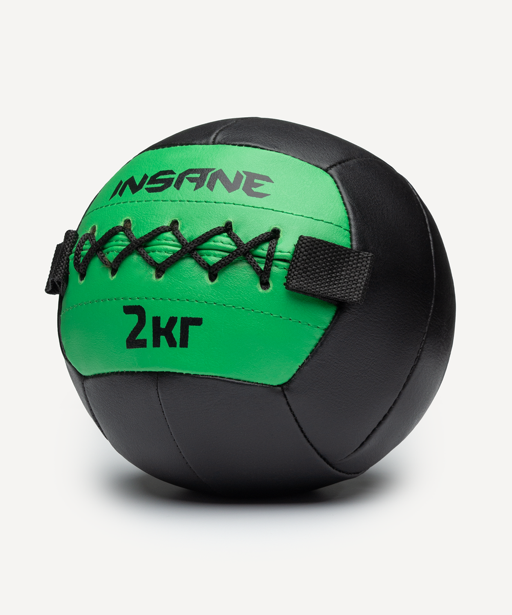 Медбол INSANE IN24-WB100, 2 кг, зеленый