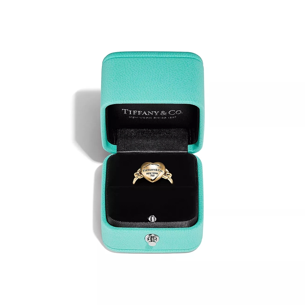 Кольцо из жёлтого золота 18k, Tiffany💠Full heart💕