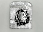 Наклейка Лев Серебристая (Lion размер 6,5х7,5см)