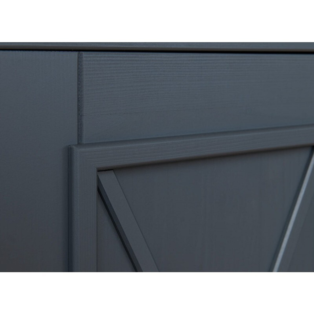 Комод «Форест» 2 двери 2 ящика серый 7012/бейц-масло