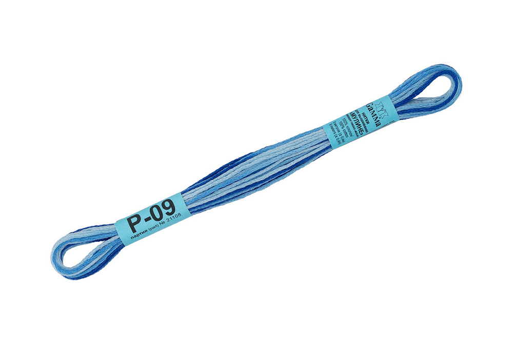 Мулине "Gamma" меланж, 8 м, 100% хлопок, № Р-09