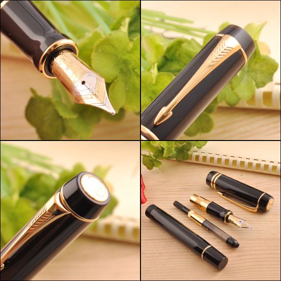 Перьевая ручка Parker Duofold F74 International, цвет: Black GT, S0690410