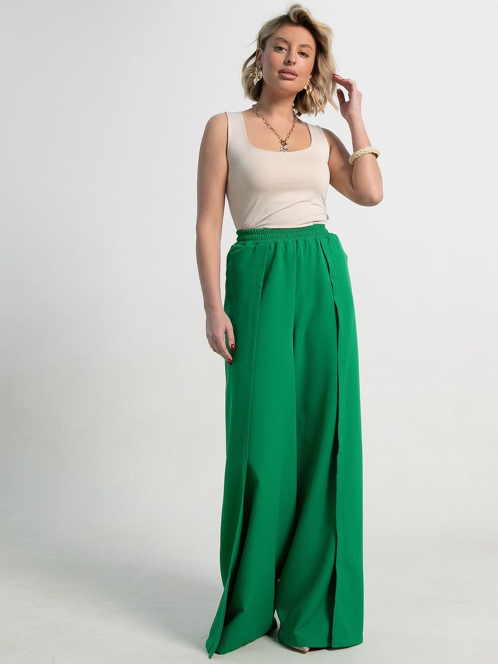 Брюки Авангард (зеленый) Б15253-13М LT Collection