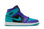 Кроссовки Jordan Air Jordan 1 Mid Black Grape (Женская размерная сетка)