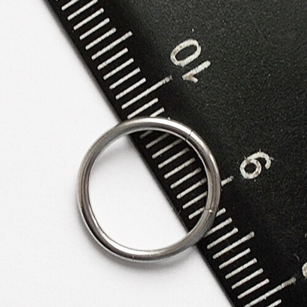 Кольцо сегментное 10 мм, толщина 1,2 мм для пирсинга . Сталь 316