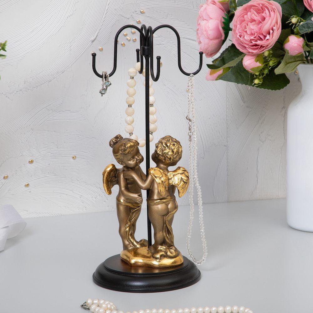 Подставка для украшений Секреты двух сердец Бронза