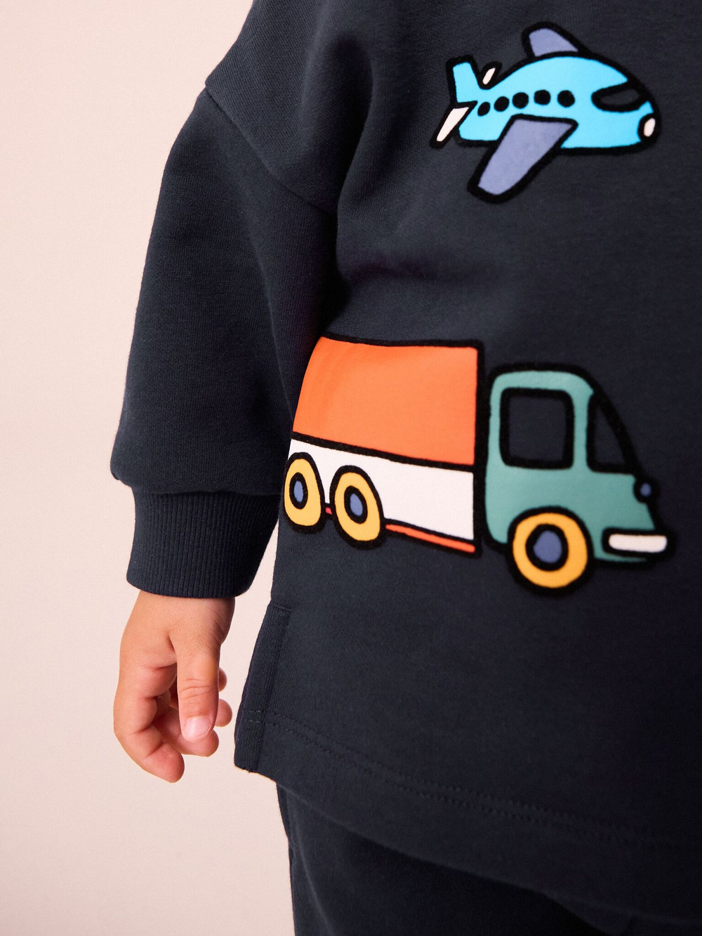 Лонгслив и джоггеры в комплекте для мальчика Next N71-155, Темно-синий