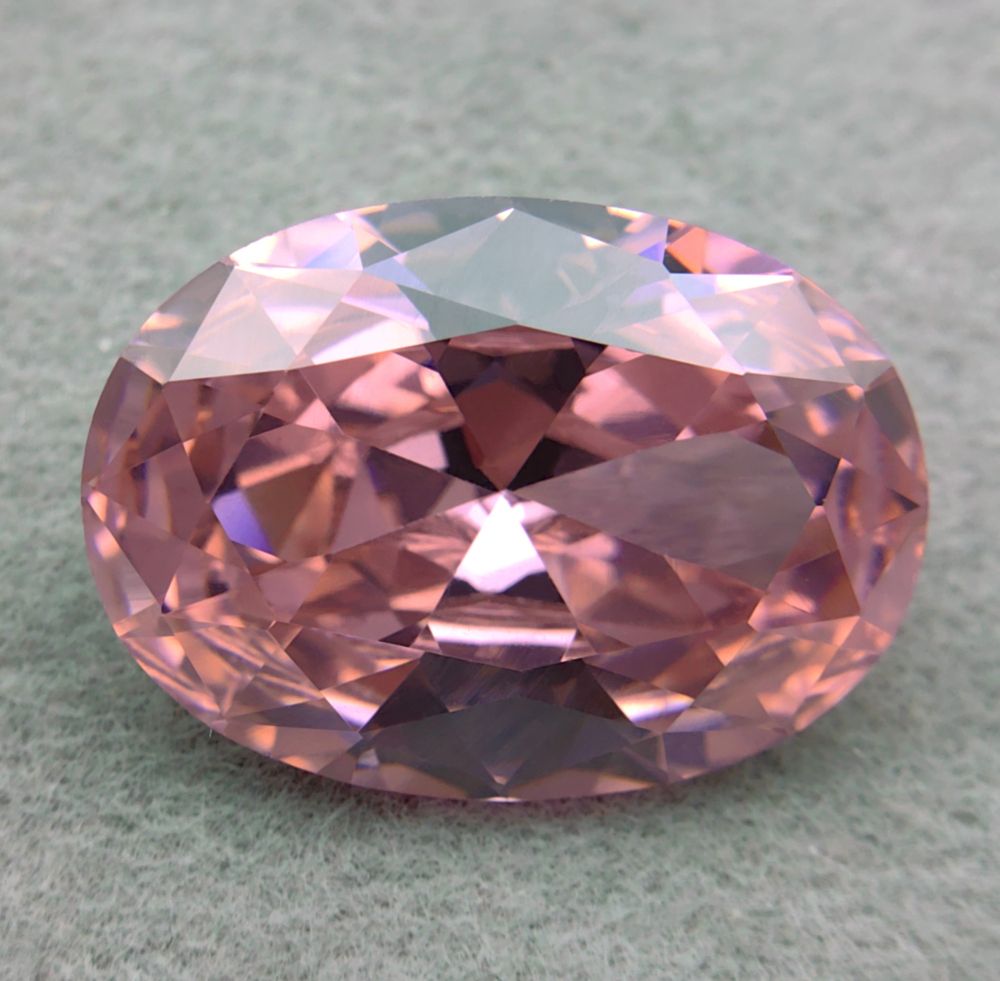 Фианит овальный, Pink