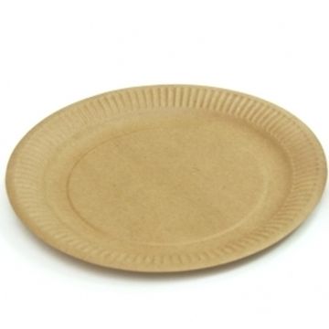 Бумажная тарелка крафт