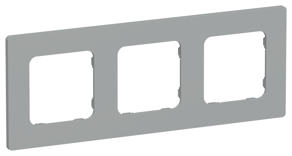 FLITE Рамка 3-местная РУ-3-К-ФлС серый IEK