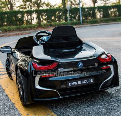 Детский электромобиль "BMW i8" 12V, черный