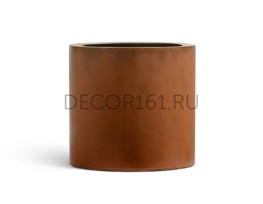 Кашпо TREEZ Effectory Corten Steel Цилиндр Бархатистая окись д-41 см, в-39 см 41.33-10-21-060-CS-41