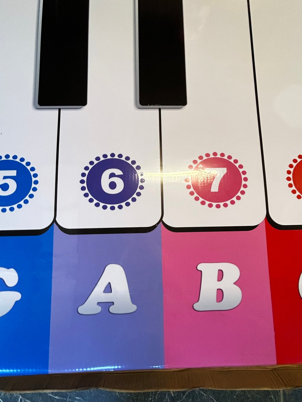 "Пианино большое" музыкальный модуль. 240х125