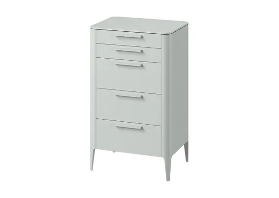 Комод Type oak высокии? 5 ящиков (светло-серый)