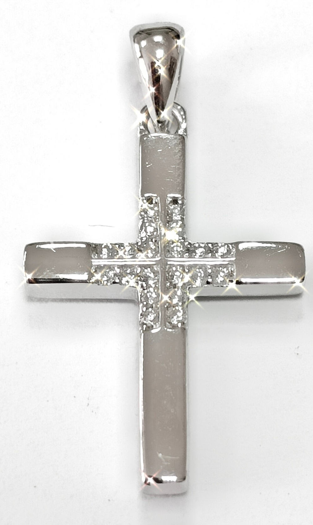 Ювелирная подвеска-крест серебро