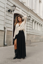 Юбка длинная на завязках