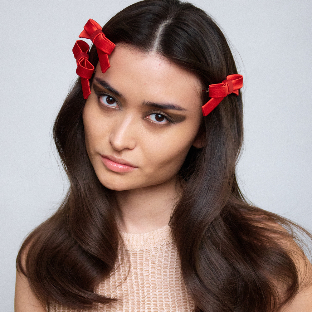 Бант "Стрекоза" XS красный