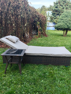 Шезлонг из искусственного ротанга Орландо цвет Шоколад