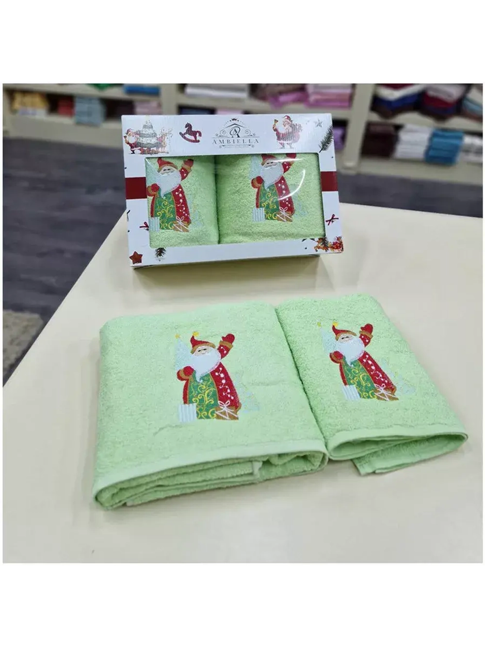 Новогодний подарок Набор турецких полотенец