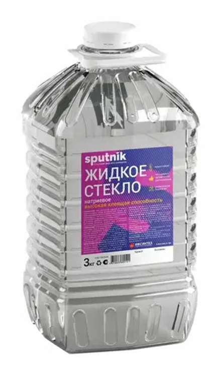 СПУТНИК  Жидкое стекло  3кг (ИжСинтез)