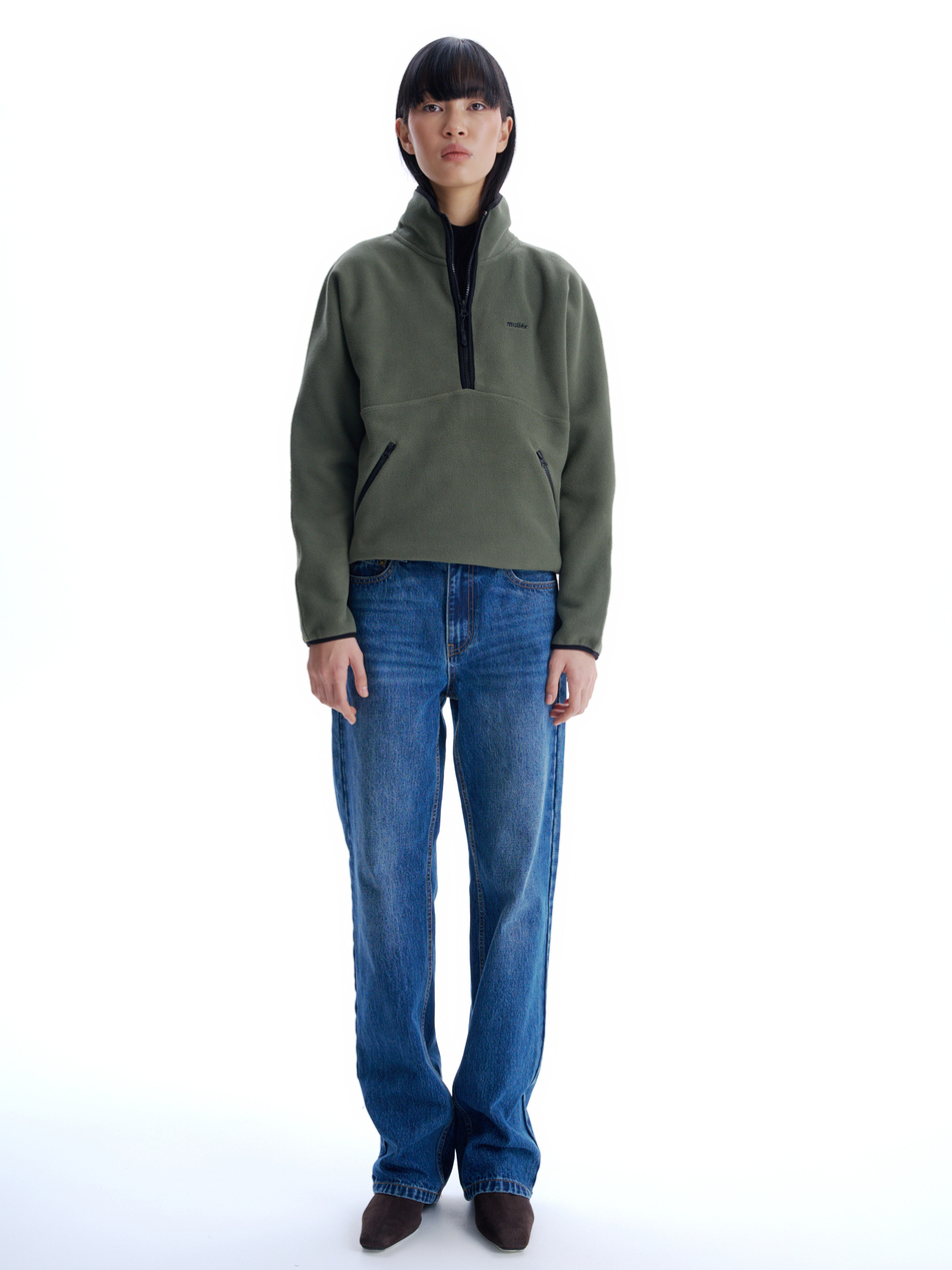 Анорак флисовый хаки