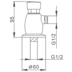 Сливной вентиль для писсуара FRAP F7201