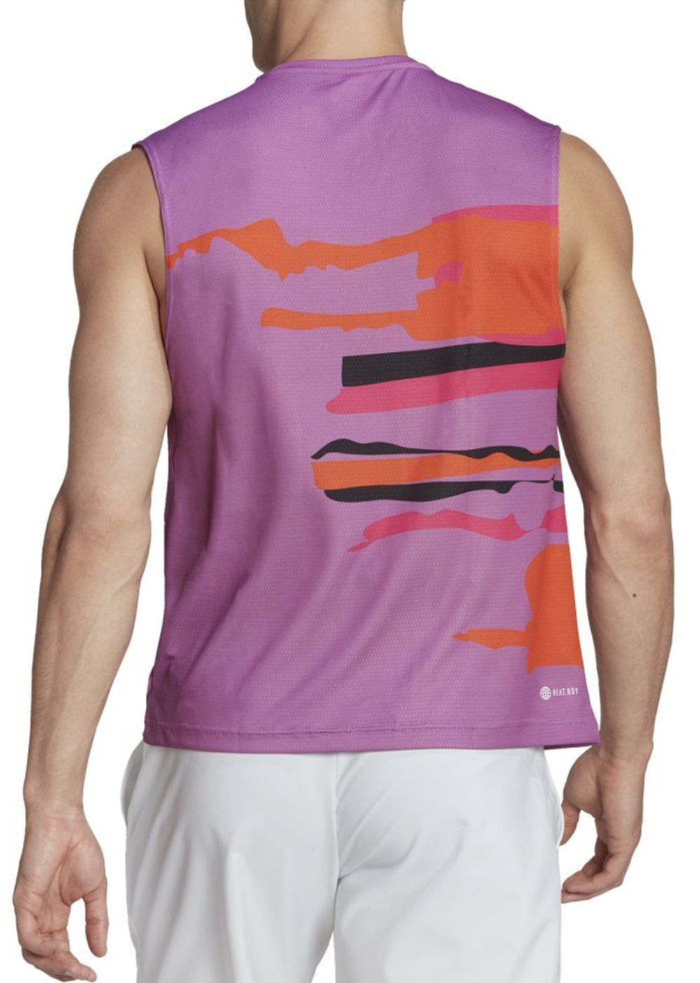 Мужская теннисная футболка Adidas New York Unitefit Sleeveless Tee - semi pulse lilac