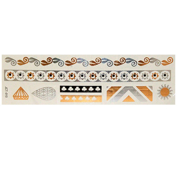 Временные флеш-тату  вариант 20 (лист 19х6 см)