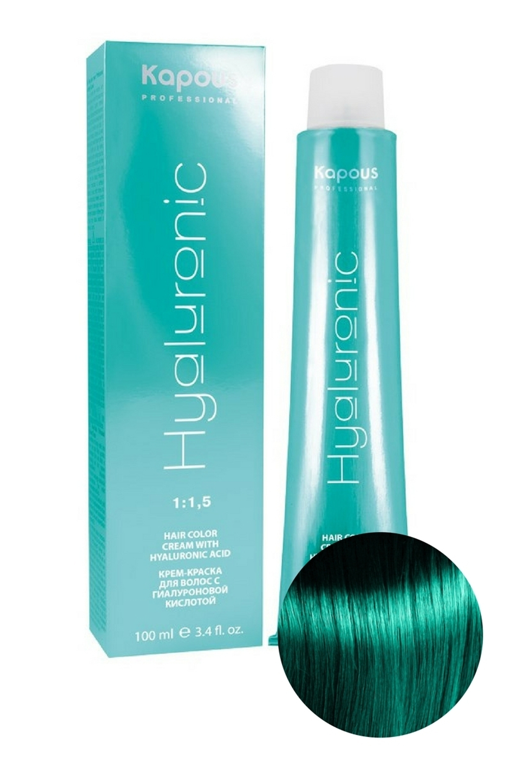 HY Специальное мелирование изумруд Крем-краска с Гиалуроновой кислотой 100мл