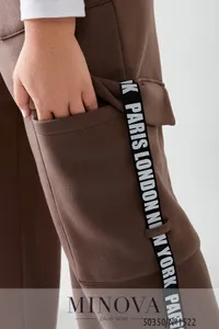 Брюки 1522-Мокко Minova