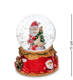 PM-68 Шар со снегом муз. с подсветкой «Подарок под Ёлкой»