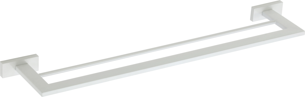 88071-F Держатель 2-ой для полотенца 55 см. (БЕЛЫЙ) GANZER (10/1шт)