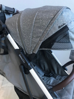 Коляска прогулочная Babalo 2024 Снег текстиль на белой раме