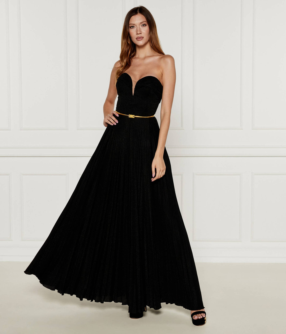 Платье с ремешком Elisabetta Franchi - черный(AB62847E2)