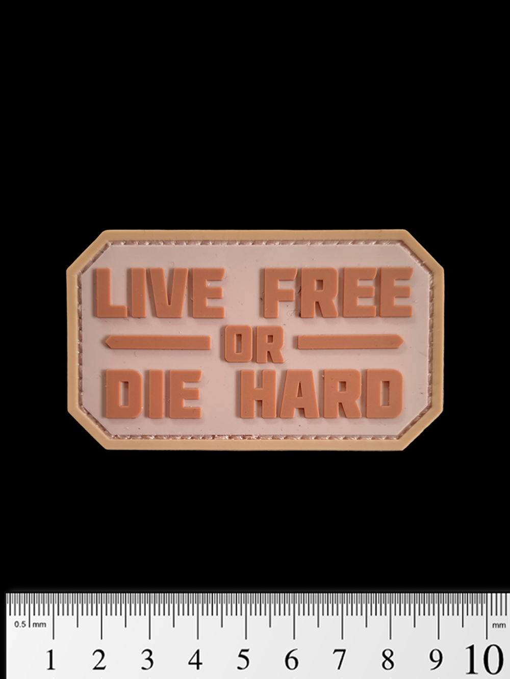 Шеврон Live Free or Die Hard PVC. Койот