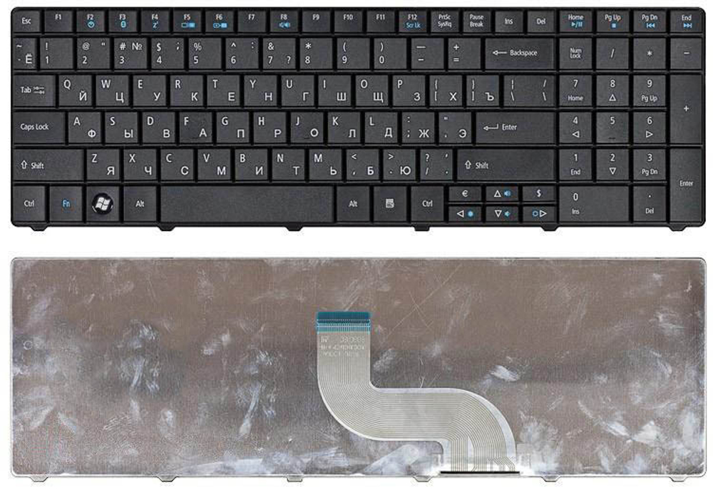 Клавиатура для ноутбука Acer TravelMate 8531 8531G 8571 8571G 8571T черная