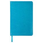 Ежедневник недатированный А5 138х213 мм BRAUBERG "Rainbow" под кожу, 136 л., бирюзовый, 111666