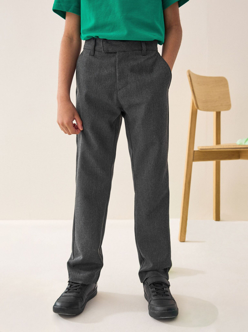 Брюки школьные узкие для мальчика Next 405-052, Серый