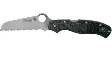 Складной нож Spyderco Rescue 3 Thin Red Line 14FSBKRD3 c клинком из стали VG-10, рукоять FRN