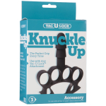 Кастет‑держатель Doc Johnson Knuckle Up, Vac‑U‑Lock, штырёк 7,5 см