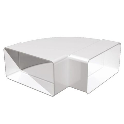 Уголок вентиляционный пластик, плоский, d110 мм, 55 мм, горизонтальный, Виенто, В511КГП PLUS