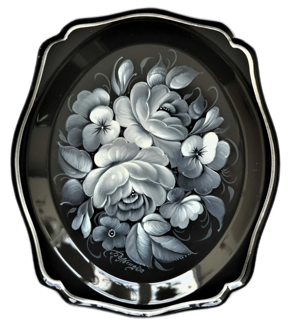 若斯托沃彩绘托盘  A3D080724202